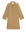 The Trench Coat in Khaki by THE GREAT. SP25 COLLECTORS is a stylish trench coat featuring buttons down the front, a collar, and side pockets, displayed against a white background.