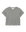 The Crop Tee in Heather Grey by THE GREAT. CORE KNITS features a short-sleeve, round neckline design crafted from super soft cotton, showcased against a white background.