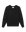 The College Sweatshirt by THE GREAT. CORE KNITS in Solid -- Almost Black features a plain long-sleeved design with ribbed cuffs, a crew neckline, and an oversized, relaxed fit.