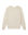 The College Sweatshirt in Washed White by THE GREAT. CORE KNITS offers the softest hand feel for ultimate comfort, featuring a plain design with a light beige shade, oversized fit, long sleeves, and ribbed cuffs and hem.